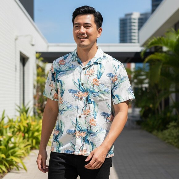 Tommy Bahama Cool, Palm and Collected Tampa Bay Rays Camp Shirt 100% silk - Picture 2 of 10